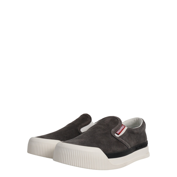 Suede New Jersey Slip On Sneakers Grey