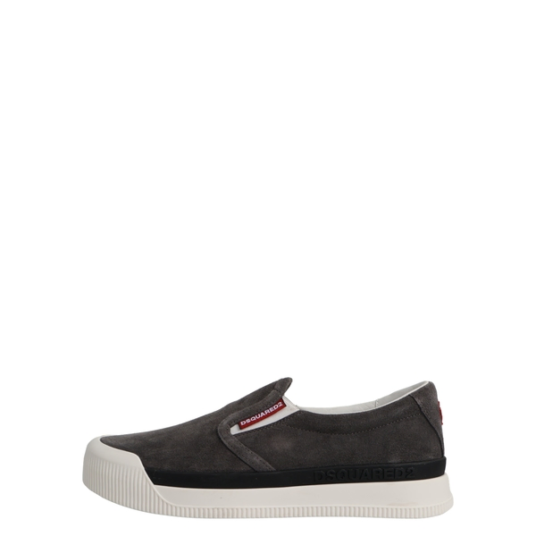 Suede New Jersey Slip On Sneakers Grey
