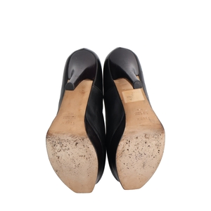 Leather Fendista Pumps Black, view 5