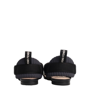 Pvc Zucca Slingback Flat Pumps Black, view 4