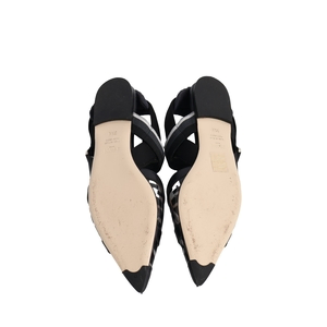 Pvc Zucca Slingback Flat Pumps Black, view 5