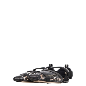 Pvc Zucca Slingback Flat Pumps Black