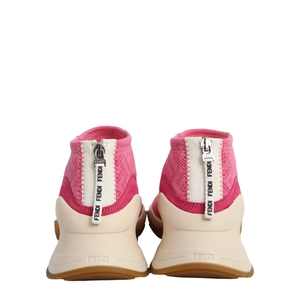Mix Material Sock Sneakers Pink, view 4