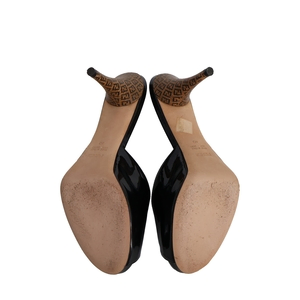 Patent Zucca Cork Mules Black, view 5