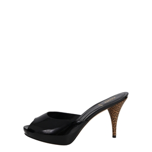 Patent Zucca Cork Mules Black, view 2