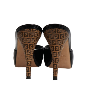 Patent Zucca Cork Mules Black, view 4
