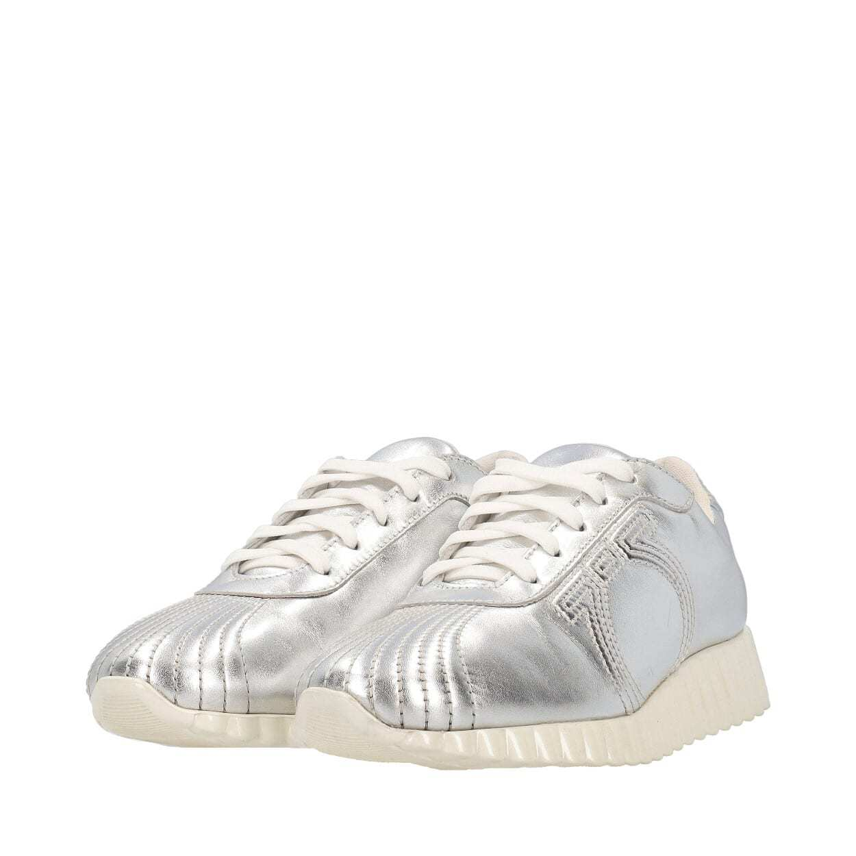 Salvatore Ferragamo Metallic Silver Men\'s Athletic Sneakers Salvatore Ferragamo Achille Men main image 2