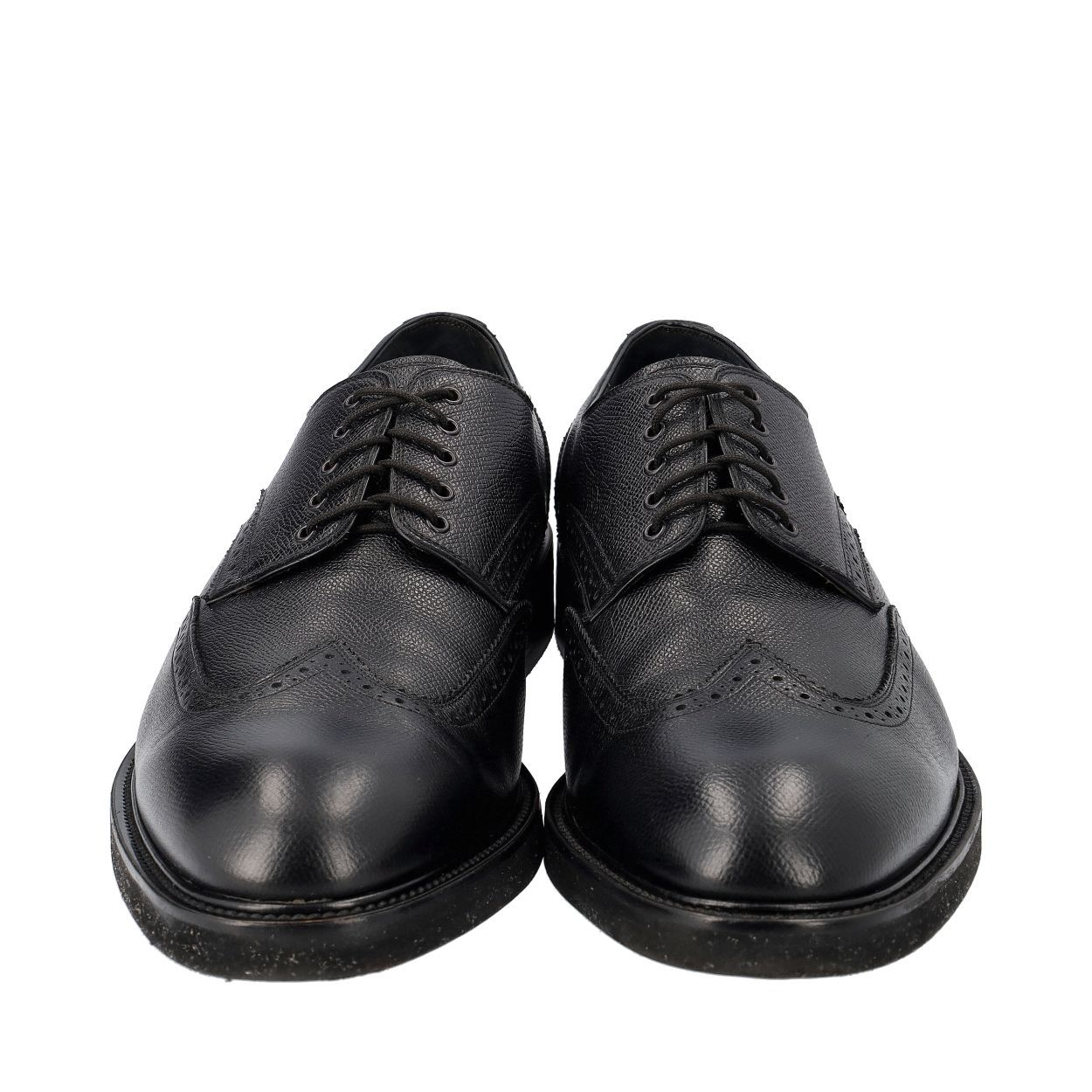 PRADA Leather Velcro Shoes Black | Luxity