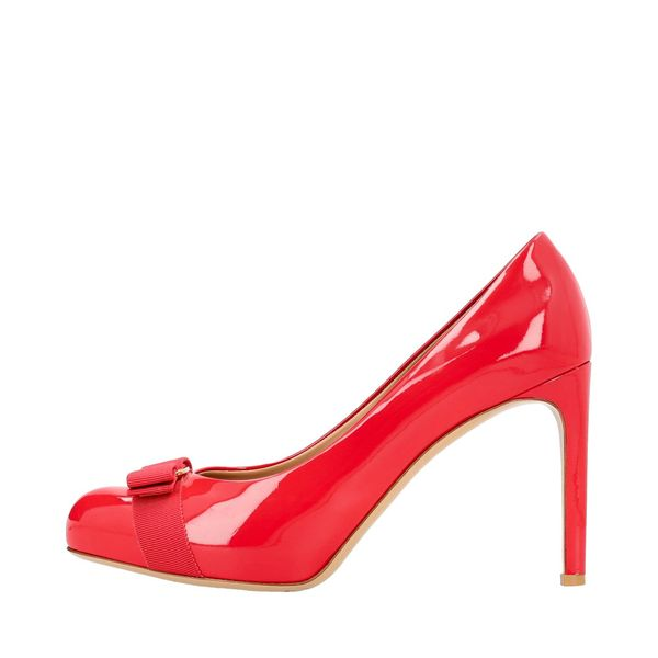 Patent Pamplona Pumps Rose Red