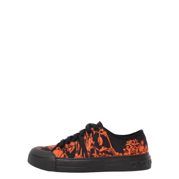 Canvas Rebel Printed Sneakers Orange/Black