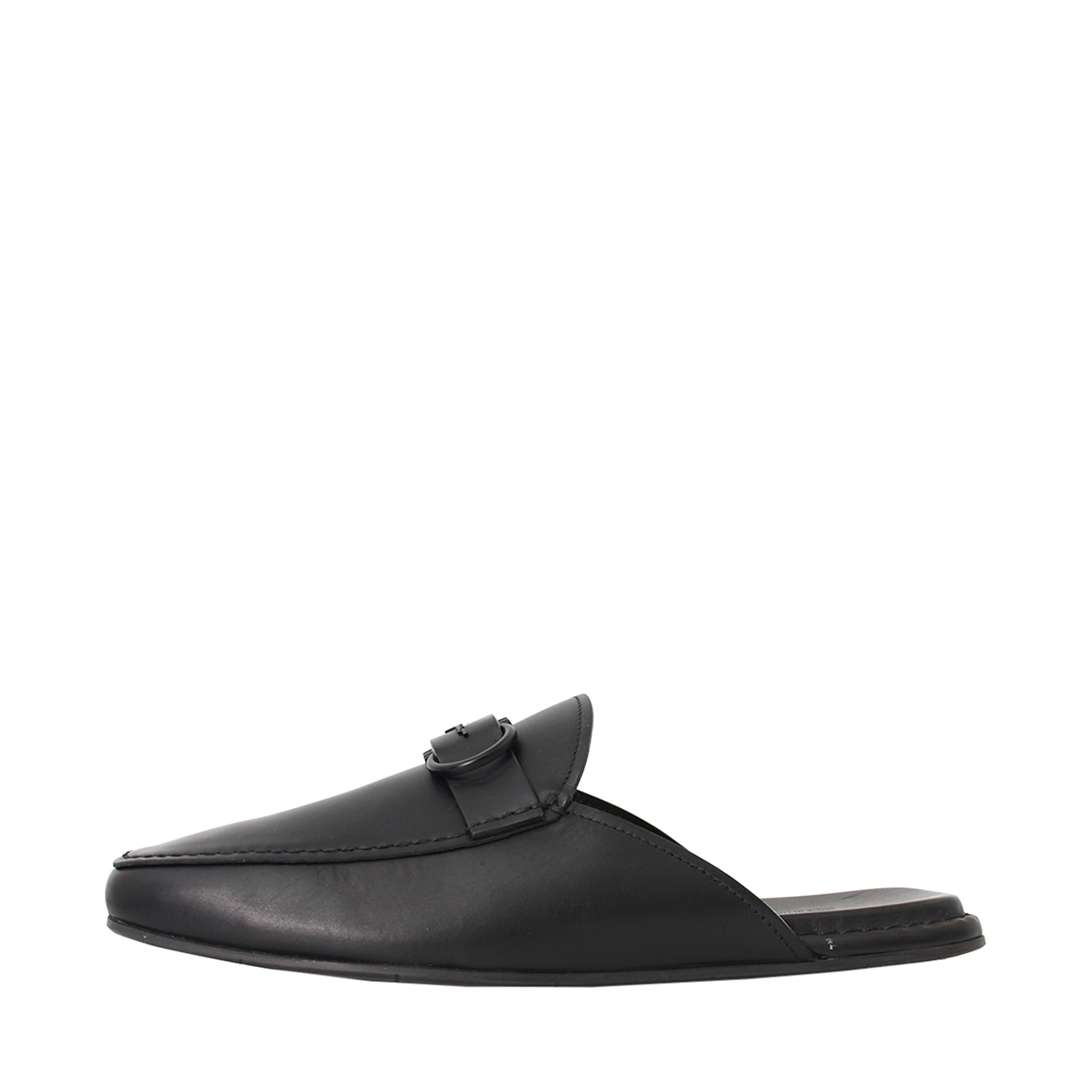 【送料&関税込】Ferragamo Black Nappa Leather Finn Mules bbPx7YcroTIrcVtMSDz2KvW50eZa76