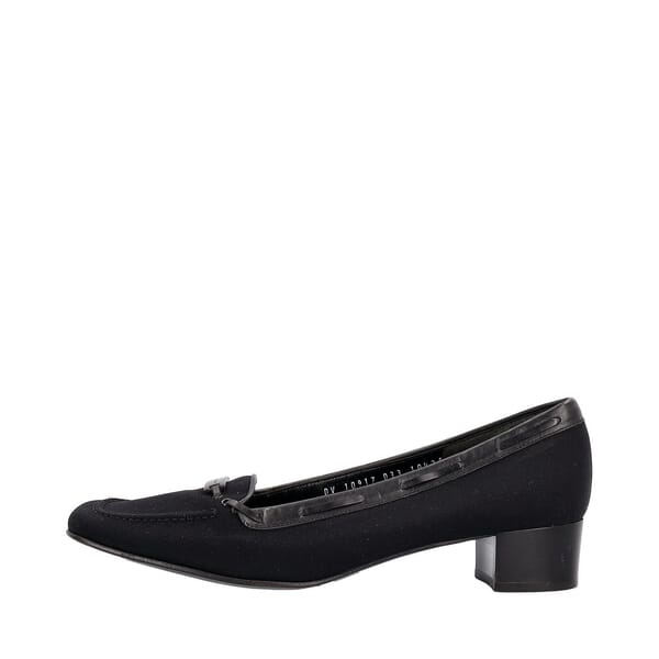 Canvas Logo Plaque Pumps Black