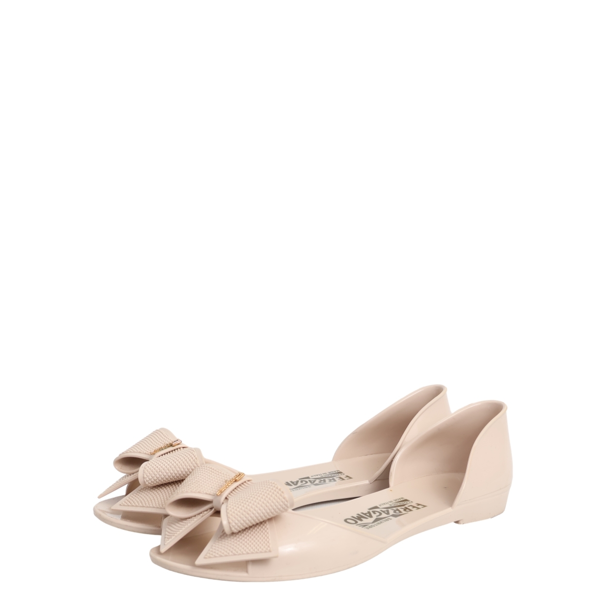 Rubber Barbados Bow Flats Nude