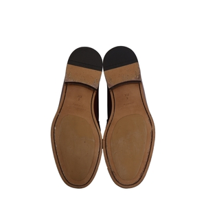 Leather Gancini Loafers Burgundy, view 5