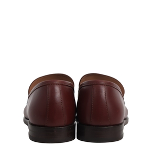 Leather Gancini Loafers Burgundy, view 4