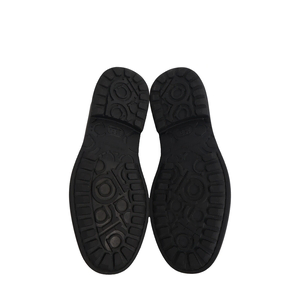 Leather Gancini Chunky Loafers Black, view 5