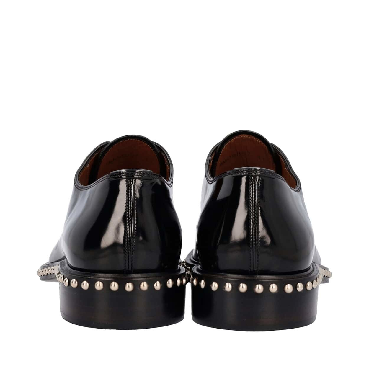 GIVENCHY Patent Studded Oxford Shoes Black | Luxity display picture 1