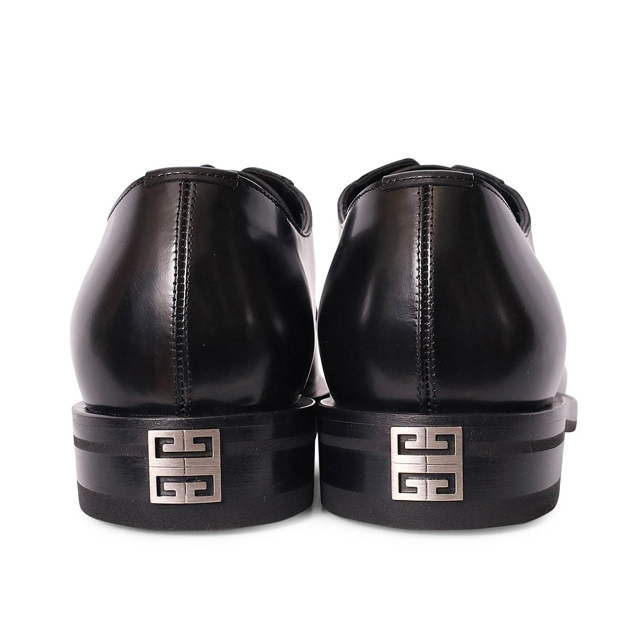 GIVENCHY Size 8 Black Leather Derby Lace-Up Shoes GIVENCHY Leather Lace Up Derby Shoes Black | Luxity main image 3