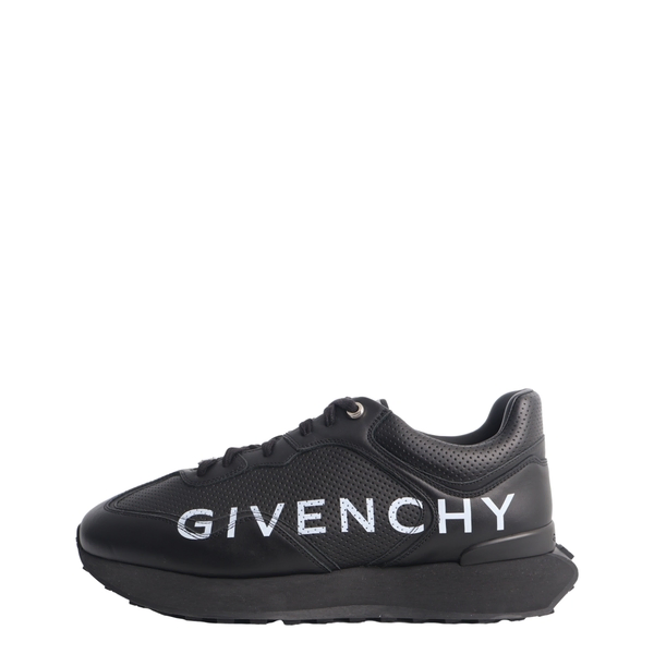 Leather Runner Sneakers Black