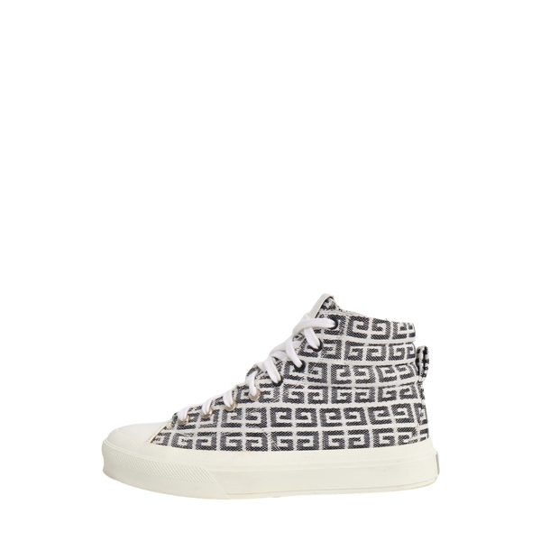 Canvas Jacquard 4G City Sneakers White/Black