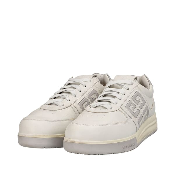 Leather G4 Sneakers White/Grey