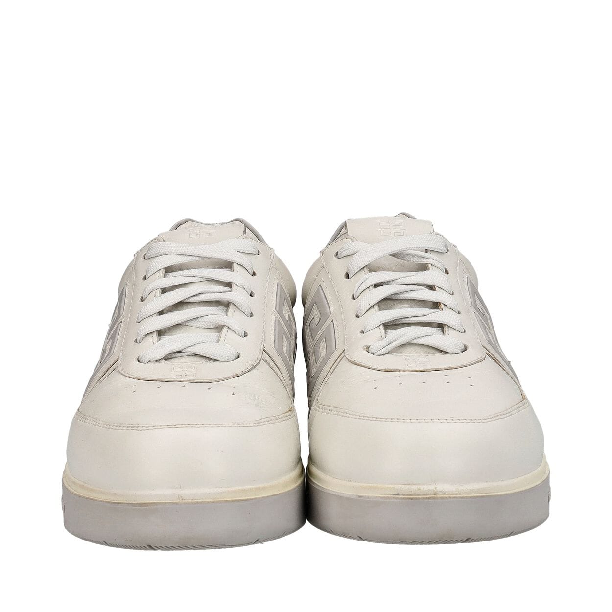 GIVENCHY Leather G4 Sneakers White/Grey | Luxity