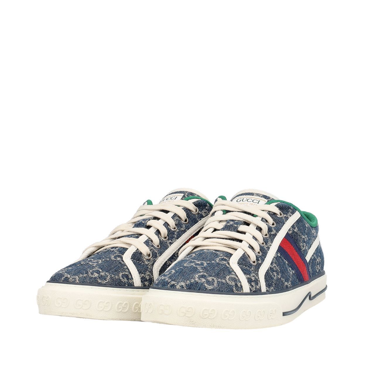 GUCCI Denim GG Tennis 1977 Sneakers Blue/White | Luxity
