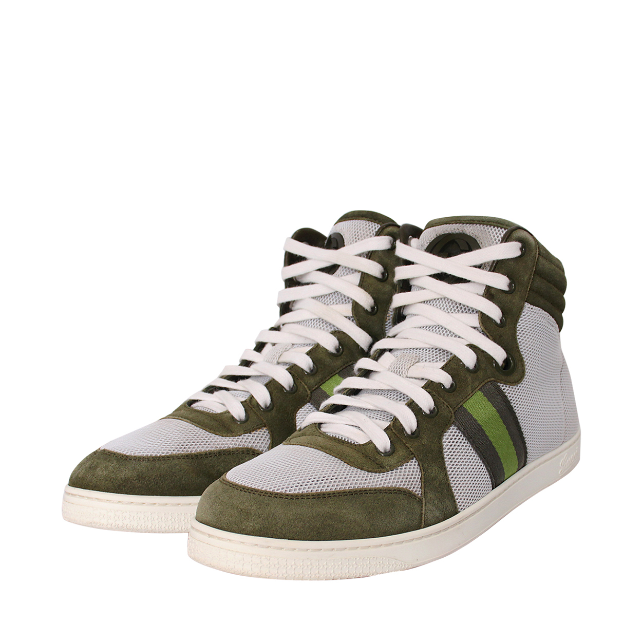 スニーカー Gucci Two-Tone Mesh And Suede Sneakers Gucci Two-tone mesh and suede sneakers - Multicoloured