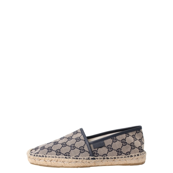 Canvas GG Espadrilles Navy/Beige