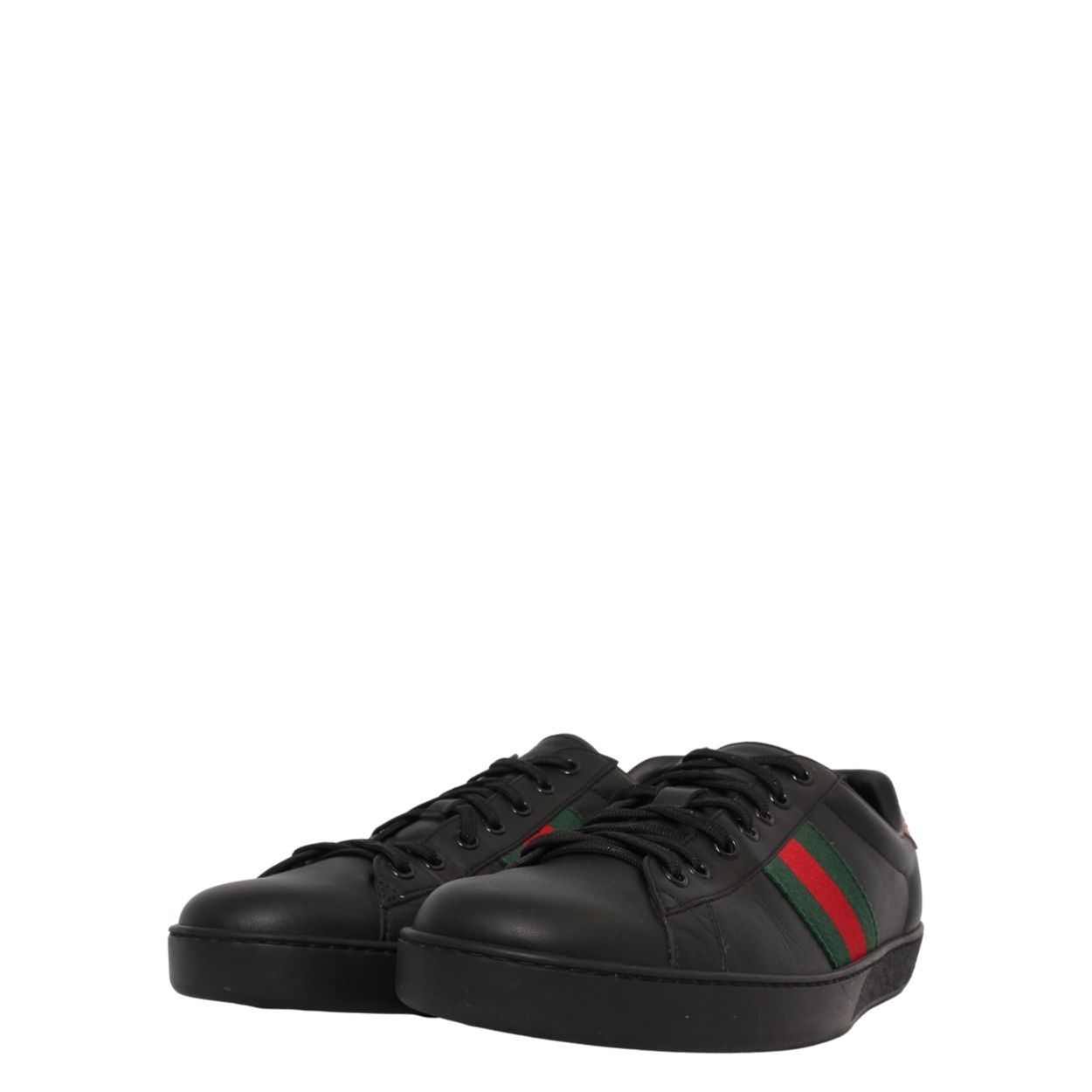 Leather Ace Sneakers Black