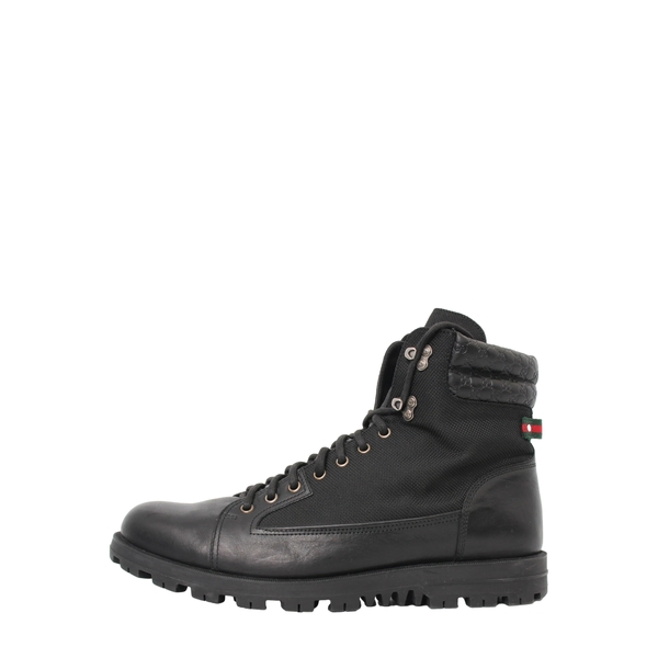 Leather/Nylon Boots Black