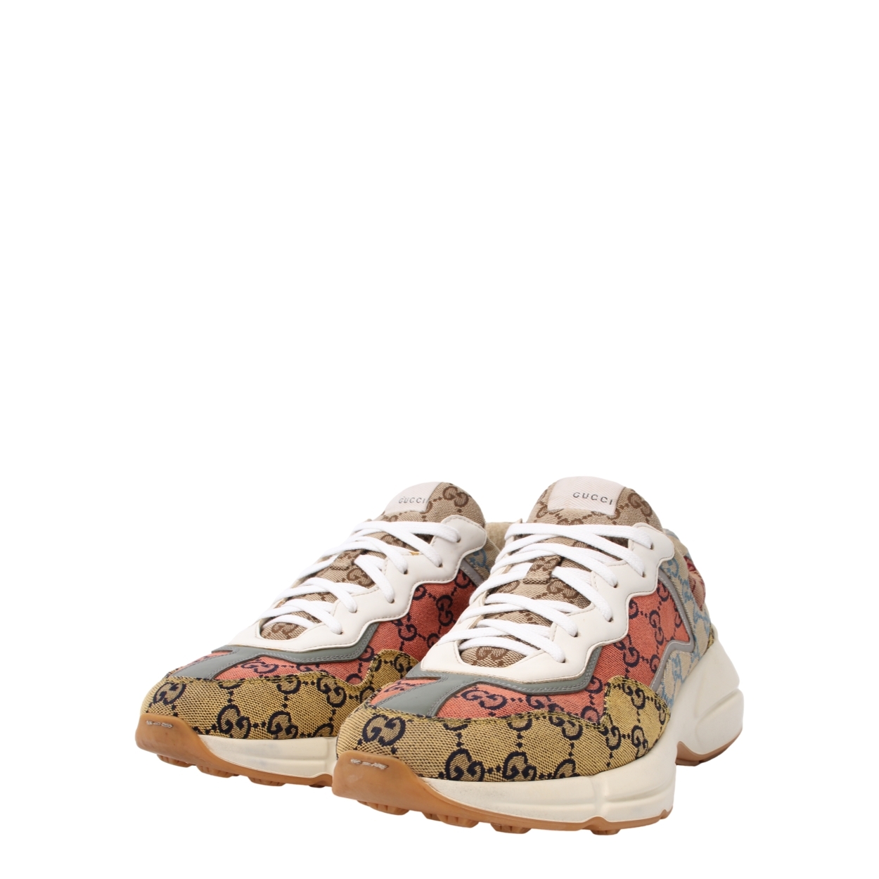 Gucci Canvas Rython GUCCI Canvas GG Rhyton Sneakers Multicolour | Luxity