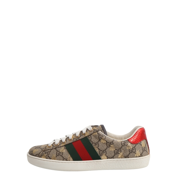 Supreme GG Ace Bee Sneakers Beige/Ebony