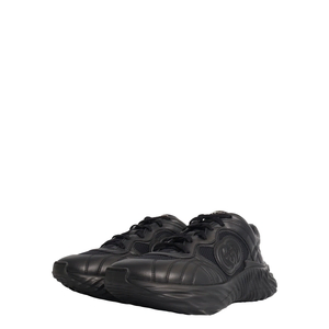 Leather GG Ripple Sneakers Black