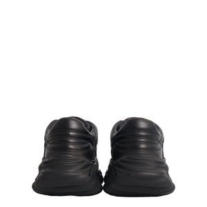 Leather GG Ripple Sneakers Black, view 4