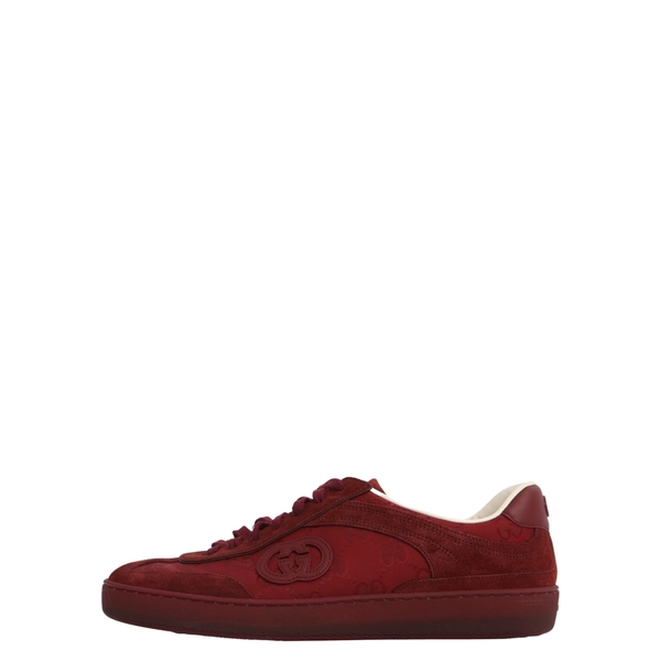 Mixed Material G75 Sneakers Burgundy