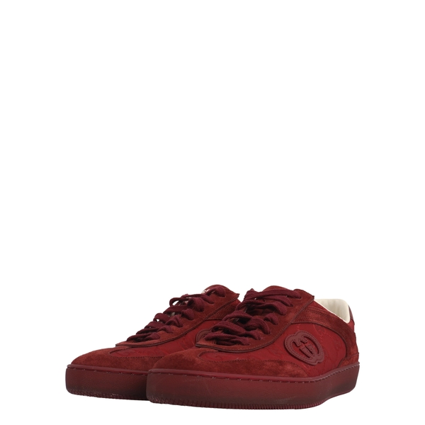 Mixed Material G75 Sneakers Burgundy