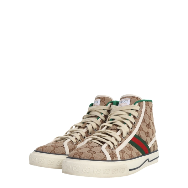 Canvas GG Tennis 1977 High Top Sneakers Beige