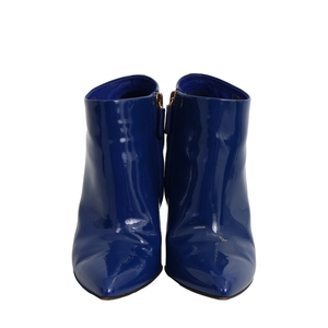 Patent Ankle Boots Blue, view 3