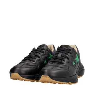 Leather Rhyton Sneakers Black