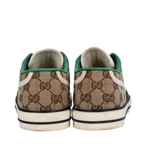 Canvas GG 1977 Tennis Sneakers Beige/Ebony, view 4