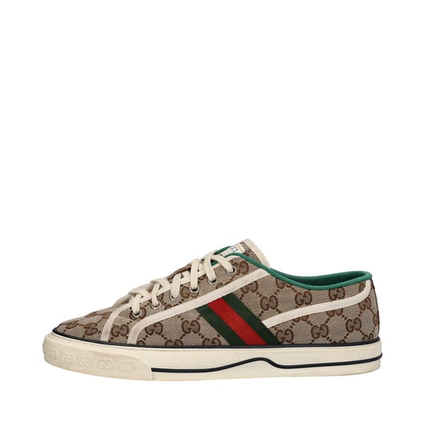 Canvas GG 1977 Tennis Sneakers Beige/Ebony