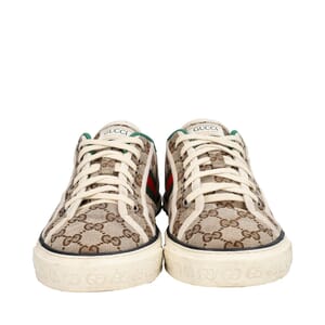 Canvas GG 1977 Tennis Sneakers Beige/Ebony, view 3