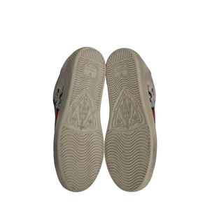 x DISNEY Leather Distressed Mickey Mouse Ace Sneakers Ivory, view 5