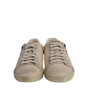 x DISNEY Leather Distressed Mickey Mouse Ace Sneakers Ivory, view 3