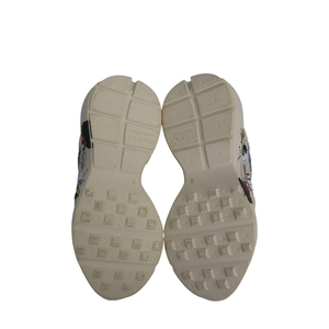 x DISNEY Leather Donald Duck Rhyton Sneakers Ivory, view 5