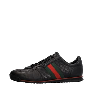 Microguccissima Web Sneakers Black, view 2