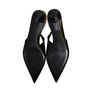 Patent Signoria Slingback Pumps Black, view 5
