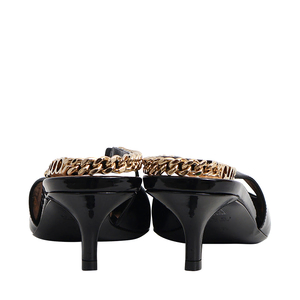 Patent Signoria Slingback Pumps Black, view 4