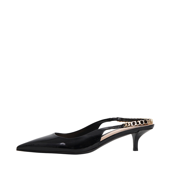 Patent Signoria Slingback Pumps Black